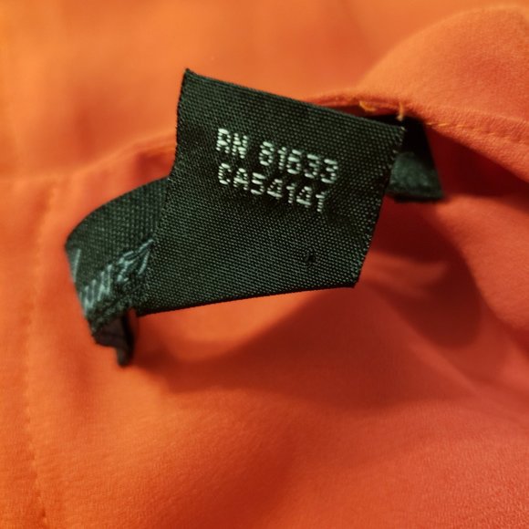 Kenneth Cole Red Flowy Cross Ruffle Tank Top Size S - Picture 6 of 6